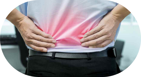 persona con dolor de espalda baja