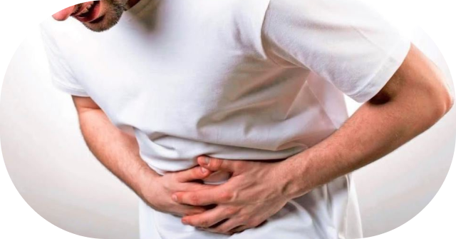 persona con dolor abdominal