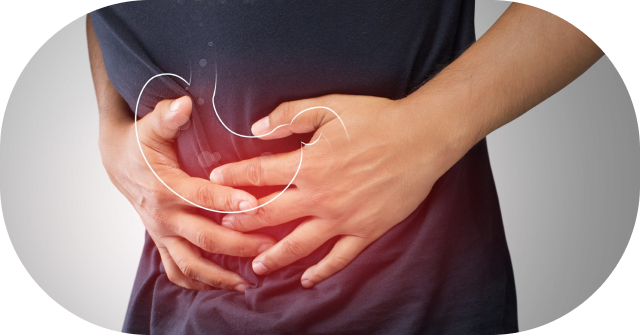 persona con dolor gastrointestinal